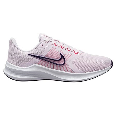 Tenis Nike Downshifter 11 Run Feminino Rosa e Azul Marinho