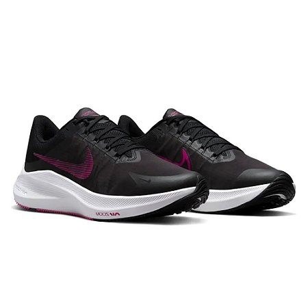 Tenis Nike Winflo 8 Running Feminino Preto e Rosa