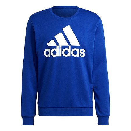 Moletom Adidas Big Logo Essentials Azul Masculino