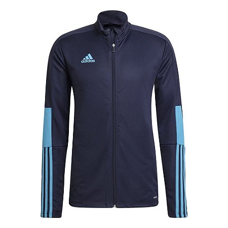 Jaqueta Adidas T Essentials Azul Marinho e Azul Masculino
