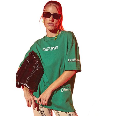 Camiseta Colcci Sport Basic Feminino Verde Pontal