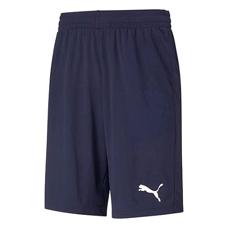 Bermuda Puma Active Interlock 8 Azul Marinho Masculino