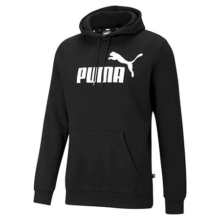 Moletom Puma Essentials Big Logo Preto Masculino
