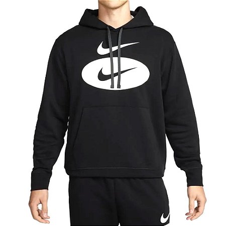 Moletom Nike Sportswear Swoosh League Preto Masculino