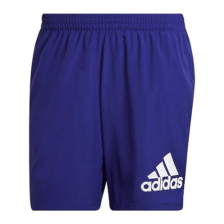 Shorts Adidas Run It Basic Azul Masculino