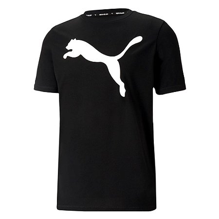 Camiseta Puma Active Big Logo Preto Masculino