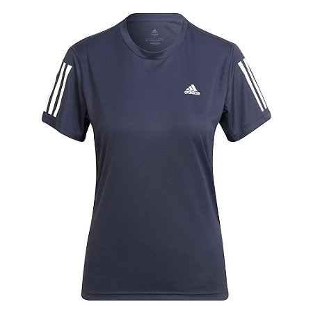 Camiseta Adidas Own The Run Feminino Azul Marinho
