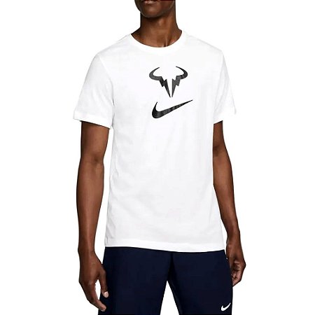 Camiseta Nike Court Dri-FIT Rafa Nadal Branco Masculino