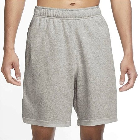 Shorts Nike Core Cinza Claro e Branco Masculino