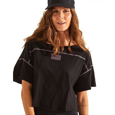 Camiseta Colcci Sport Basic Feminino Preto