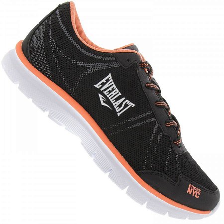 Tênis Everlast Focus Preto/Coral