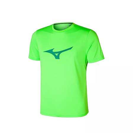 Camiseta Mizuno Run Spark Verde Limão