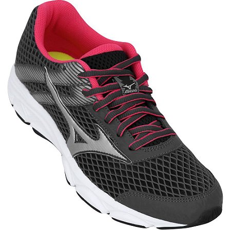 Tênis Mizuno Strike 2 N Grafite/Rosa