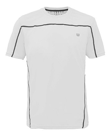 Camiseta Wilson Vision Branco/Azul Marinho