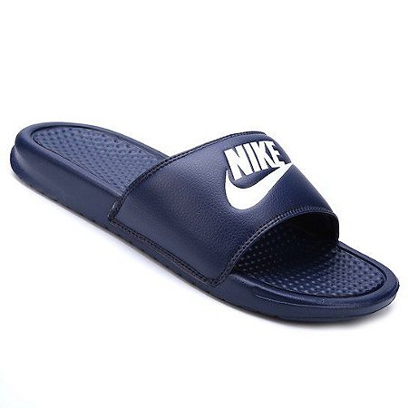 Chinelo Nike Slide Benassi JDI Marinho/Branco