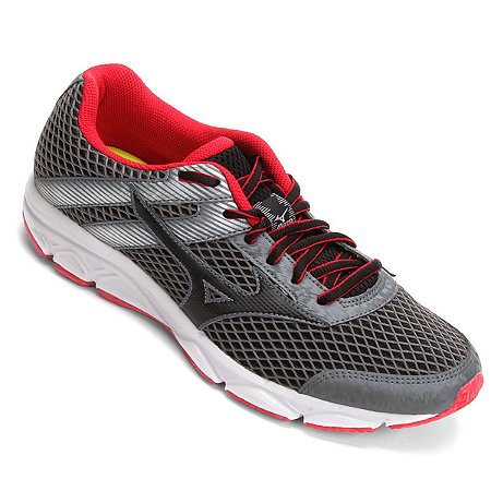 Tênis Mizuno Strike 2 N Grafite/Vermelho