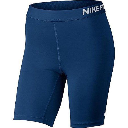 Short Nike Pro 8IN Azul Marinho/Prata