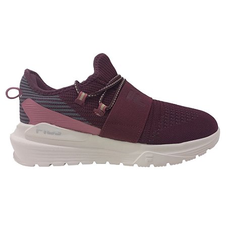 Tenis Fila Trend 3.0 Feminino Vinho Bordô e Rosa