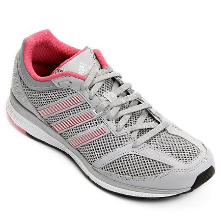 Tenis Adidas Mana Bounce Cinza/Rosa