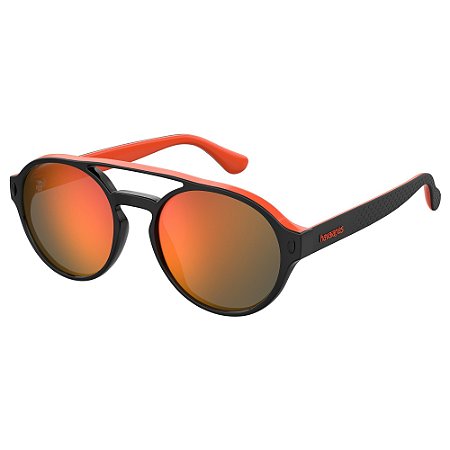 Óculos De Sol Solar Havaianas Sancho Preto Lente Laranja