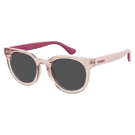 Óculos De Sol Solar Havaianas Tambau Rosa Lente Cinza