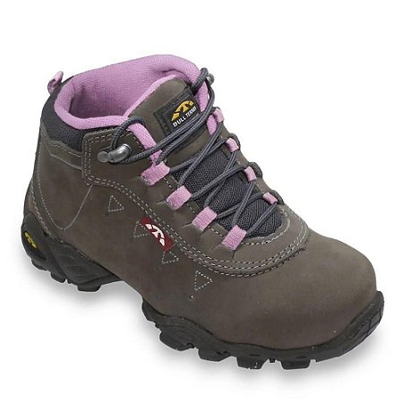 Bota Bull Terrier Breeze Grafite e Rosa Feminino