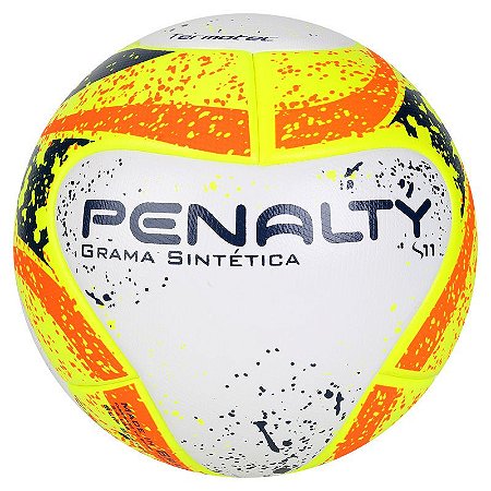 Bola Society Penalty S11 R1 KO VII Branco/Amarelo/Laranja