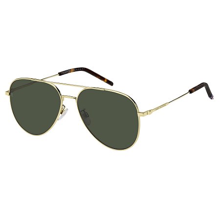 Óculos de Sol Tommy Hilfiger 2111 Dourado Lente Verde