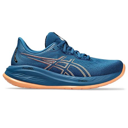 Tenis Asics Gel Cumulus Masculino 26 Corrida Azul e Laranja