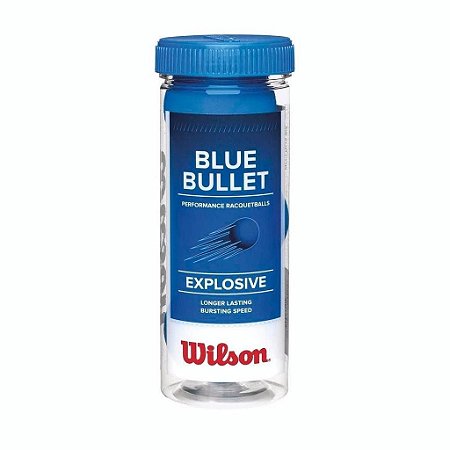 Kit 3 Bolas Frescobol Wilson Blue Bullet