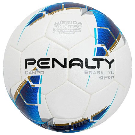 Bola de Futebol de Campo Penalty Brasil 70 Pro Branco