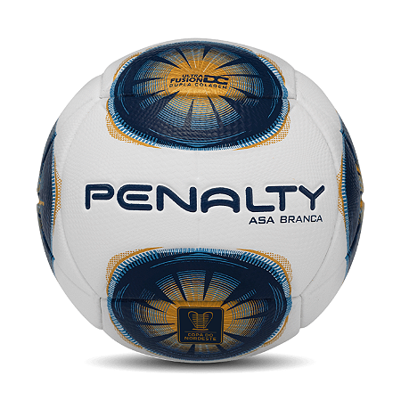 Mini Bola de Futebol Penalty Asa Branca Azul/Dourado