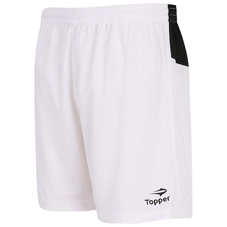 Bermuda Topper Score Branco/Preto