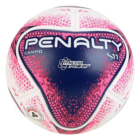 Bola Campo Penalty S11 R2 FPF VIII Branco/Rosa/Marinho