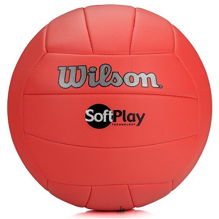 Bola de Volei Wilson Soft Play Vermelho
