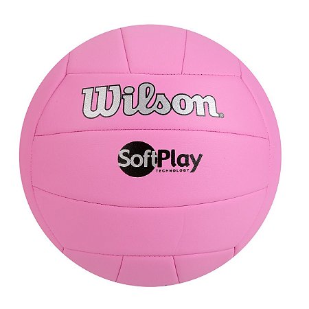 Bola de Volei Wilson Soft Play Rosa