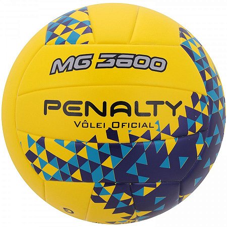 Bola de Volei Penalty MG 3600 Fusion VIII Amarelo/Azul/Roxo
