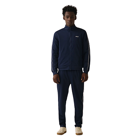 Agasalho Fila Letter Icon Masculino Azul Marinho