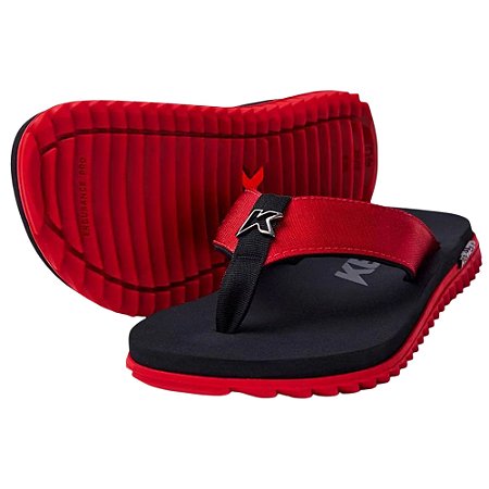Sandália Kenner Kivah Masculino Preto/Vermelho