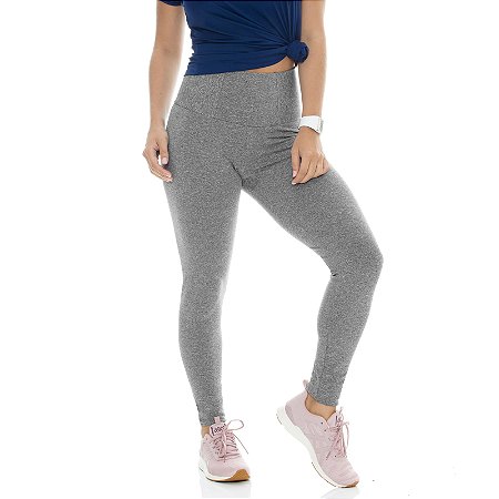 Calça Legging Estilo Do Corpo Peluciada Cos Alto Cinza Escuro