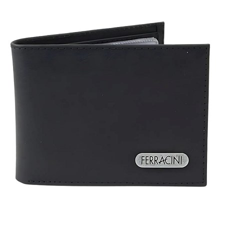 Carteira Ferracini Memphis Masculino Couro Preto