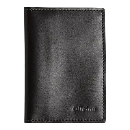 Carteira Oficina Ellegance Masculino Couro Preto