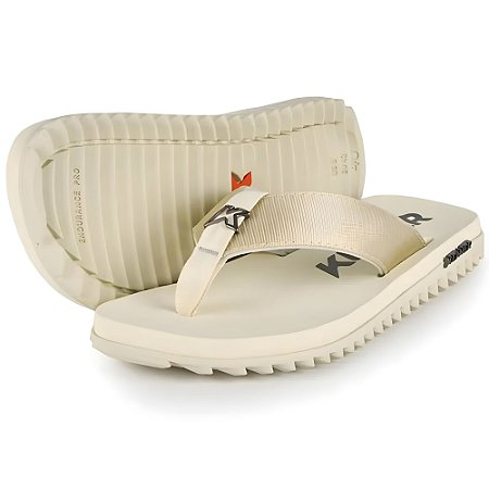 Chinelo Kenner Kivah Masculino Sandália Creme Off White
