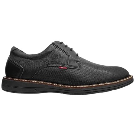 Sapato Social Ferracini Kingston Masculino Couro Todo Preto