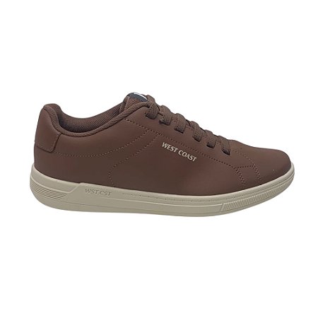 Tênis Casual West Coast Capri Masculino Marrom Camel