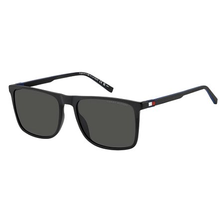 Óculos de Sol Tommy Hilfiger 2277/S Preto e Azul Lente Cinza