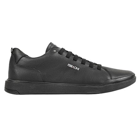 Tênis Sapatênis Ferracini Star Nobuck Couro preto Masculino