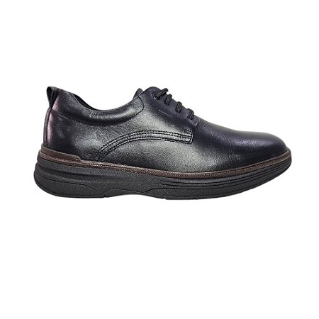 Sapato Social Ferracini Modena Gold Masculino Couro Preto