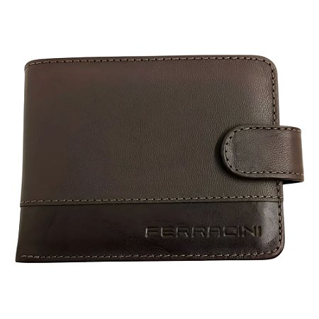 Carteira Ferracini Memphis Masculino Couro Café