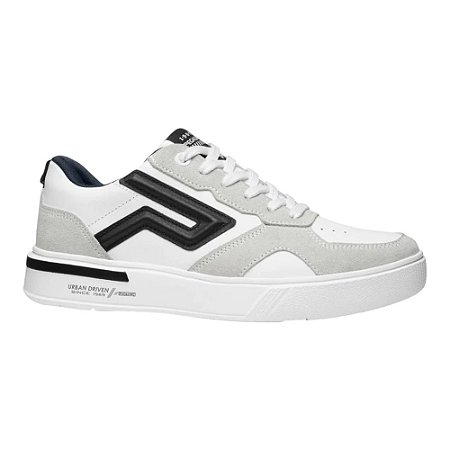 Tênis Sapatênis Pegada Flow Couro Branco Masculino